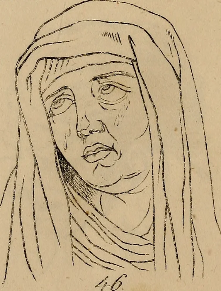 An illustration from Physiognomik. Zur Beförderung der Menschenkenntniss und Menschenliebe, 1829, leaf 190