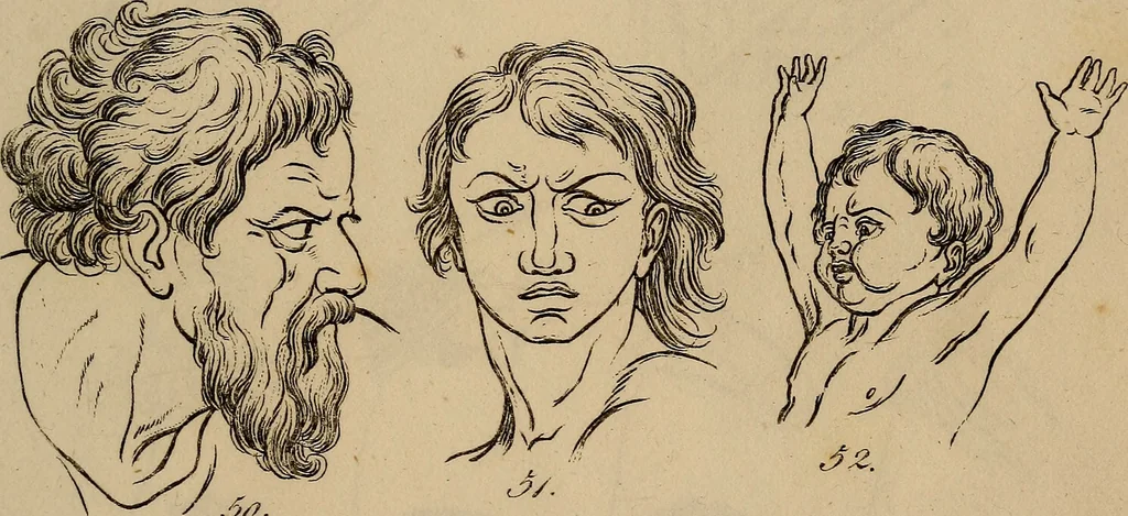 An illustration from Physiognomik. Zur Beförderung der Menschenkenntniss und Menschenliebe, 1829, leaf 192