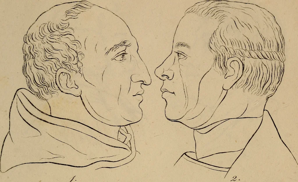 An illustration from Physiognomik. Zur Beförderung der Menschenkenntniss und Menschenliebe, 1829, leaf 202