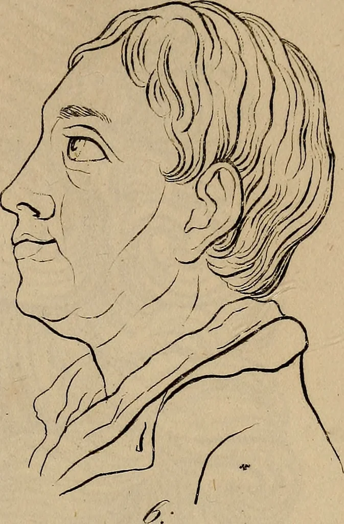 An illustration from Physiognomik. Zur Beförderung der Menschenkenntniss und Menschenliebe, 1829, leaf 204