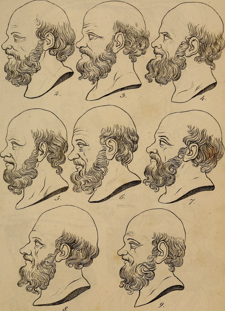 An illustration from Physiognomik. Zur Beförderung der Menschenkenntniss und Menschenliebe, 1829, leaf 220