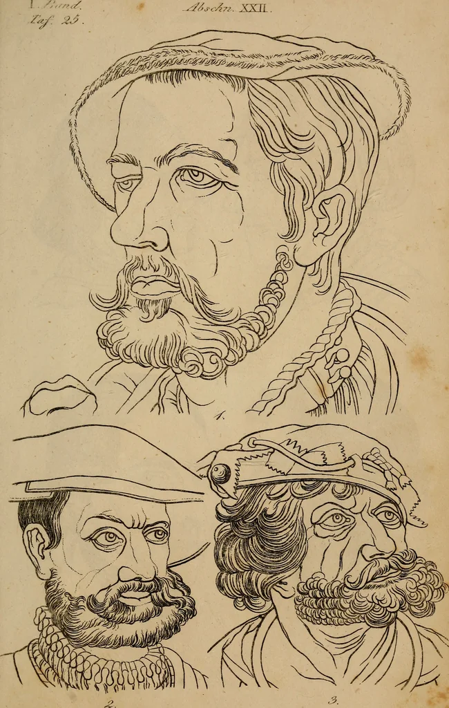 An illustration from Physiognomik. Zur Beförderung der Menschenkenntniss und Menschenliebe, 1829, leaf 222
