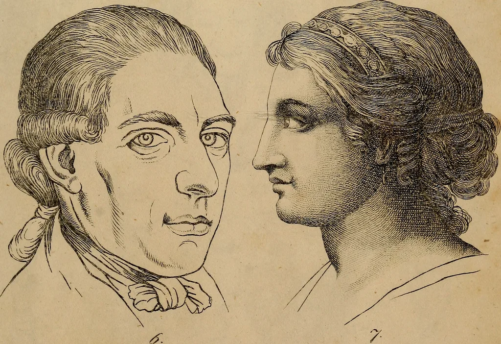 An illustration from Physiognomik. Zur Beförderung der Menschenkenntniss und Menschenliebe, 1829, leaf 224