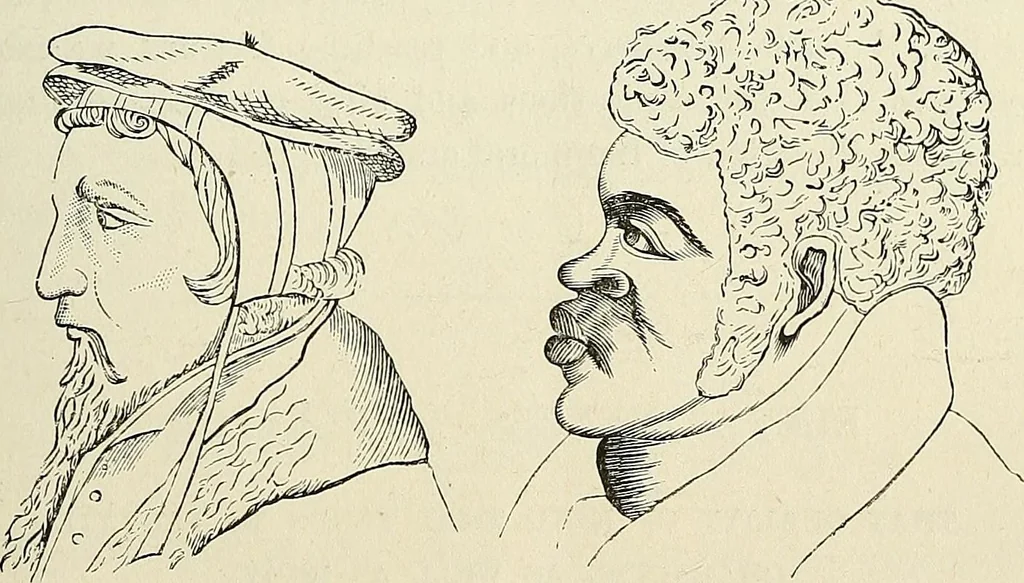 An illustration from Physiognomy illustrated; or, nature's revelations of character. A description of the mental, moral, and volitive dispositions of mankind, as manifested in the human form and countenance, 1887, leaf 164