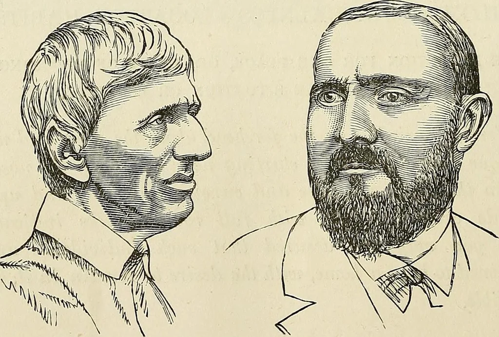 An illustration from Physiognomy illustrated; or, nature's revelations of character. A description of the mental, moral, and volitive dispositions of mankind, as manifested in the human form and countenance, 1887, leaf 181