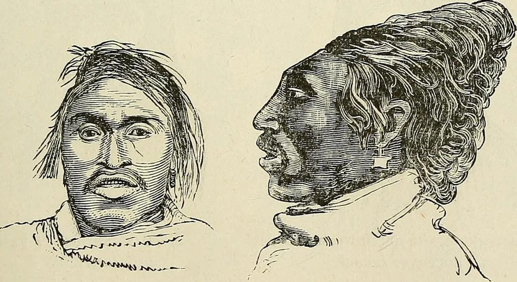 An illustration from Physiognomy illustrated; or, nature's revelations of character. A description of the mental, moral, and volitive dispositions of mankind, as manifested in the human form and countenance, 1887, leaf 278