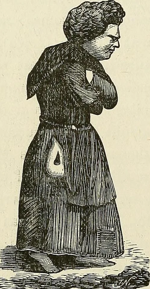 An illustration from Physiognomy illustrated; or, nature's revelations of character. A description of the mental, moral, and volitive dispositions of mankind, as manifested in the human form and countenance, 1887, leaf 397