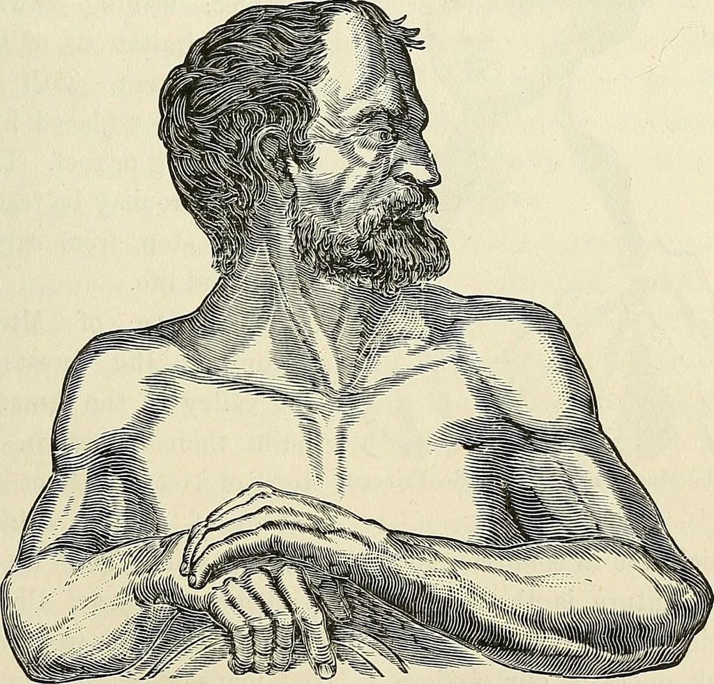 An illustration from Physiognomy illustrated; or, nature's revelations of character. A description of the mental, moral, and volitive dispositions of mankind, as manifested in the human form and countenance, 1887, leaf 90