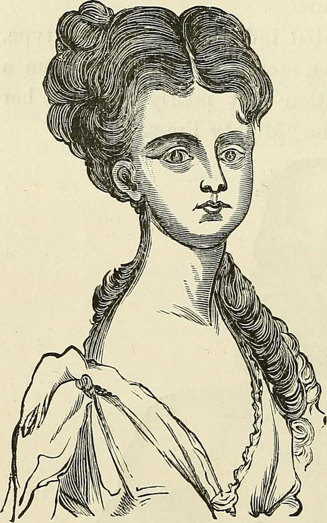 An illustration from Physiognomy illustrated; or, nature's revelations of character. A description of the mental, moral, and volitive dispositions of mankind, as manifested in the human form and countenance, 1887, leaf 91