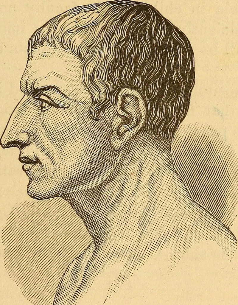 An illustration from Physiognomy. A practical and scientific treatise, 1881, leaf 108