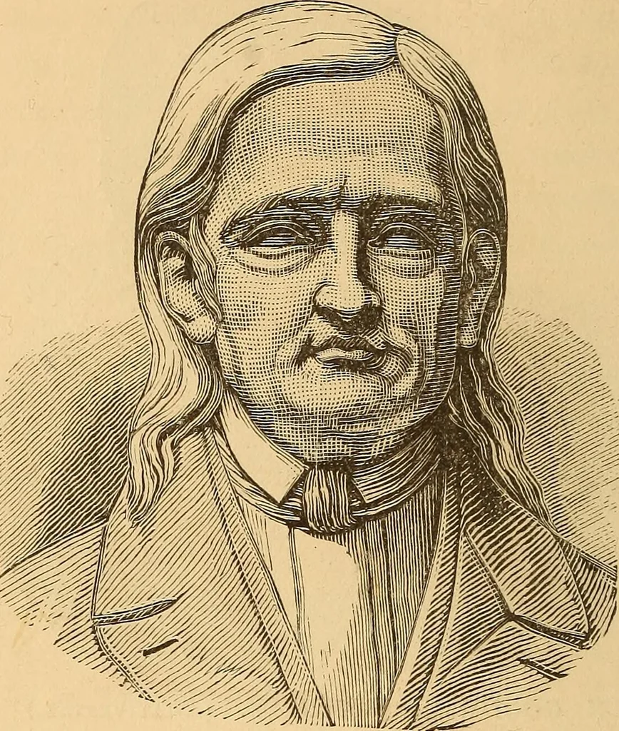 An illustration from Physiognomy. A practical and scientific treatise, 1881, leaf 77