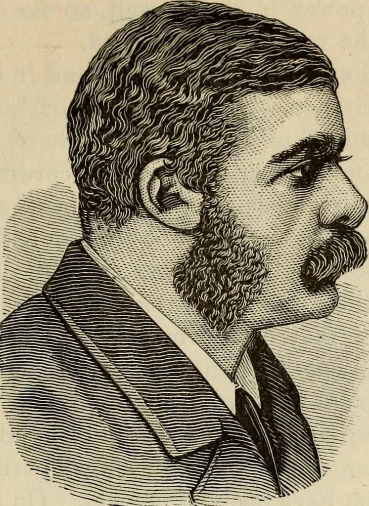 An illustration from Physiognomy : A practical and scientific treatise. Being a manual of instruction in the knowledge of the human physiognomy and organism, considered chemically, architecturally, and mathematically; embracing the discoveries of located traits, with their relative organs and signs of character, together with the three grand natural divisions of the human face, 1881, leaf 124