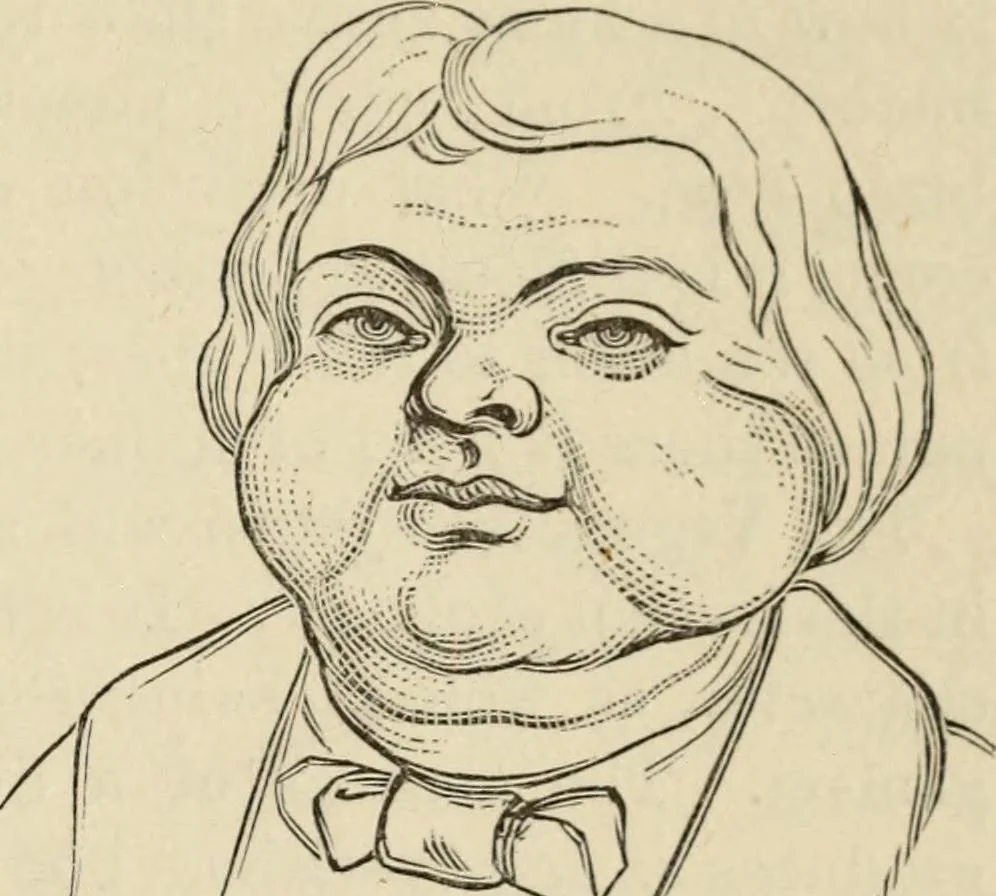 An illustration from Physiognomy : A practical and scientific treatise. Being a manual of instruction in the knowledge of the human physiognomy and organism, considered chemically, architecturally, and mathematically; embracing the discoveries of located traits, with their relative organs and signs of character, together with the three grand natural divisions of the human face, 1881, leaf 44