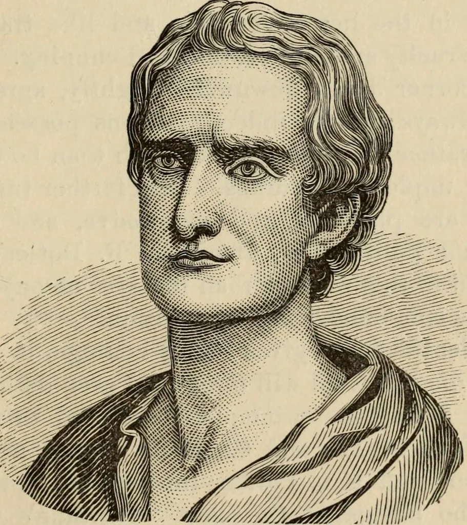 An illustration from Physiognomy : A practical and scientific treatise. Being a manual of instruction in the knowledge of the human physiognomy and organism, considered chemically, architecturally, and mathematically; embracing the discoveries of located traits, with their relative organs and signs of character, together with the three grand natural divisions of the human face, 1881, leaf 66