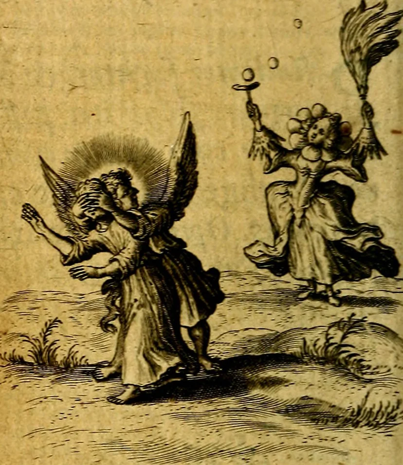 An illustration from Pia desideria authore Hermanno Hugone, 1628, leaf 103