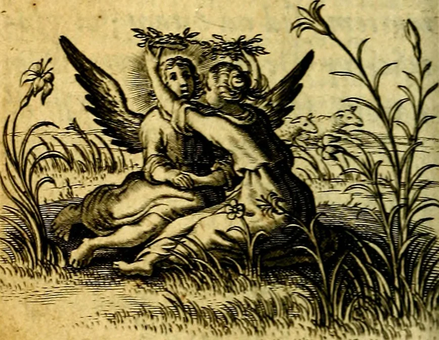 An illustration from Pia desideria authore Hermanno Hugone, 1628, leaf 157
