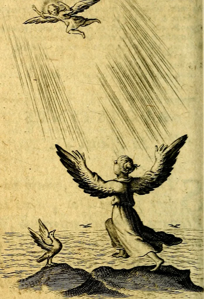 An illustration from Pia desideria authore Hermanno Hugone, 1628, leaf 197