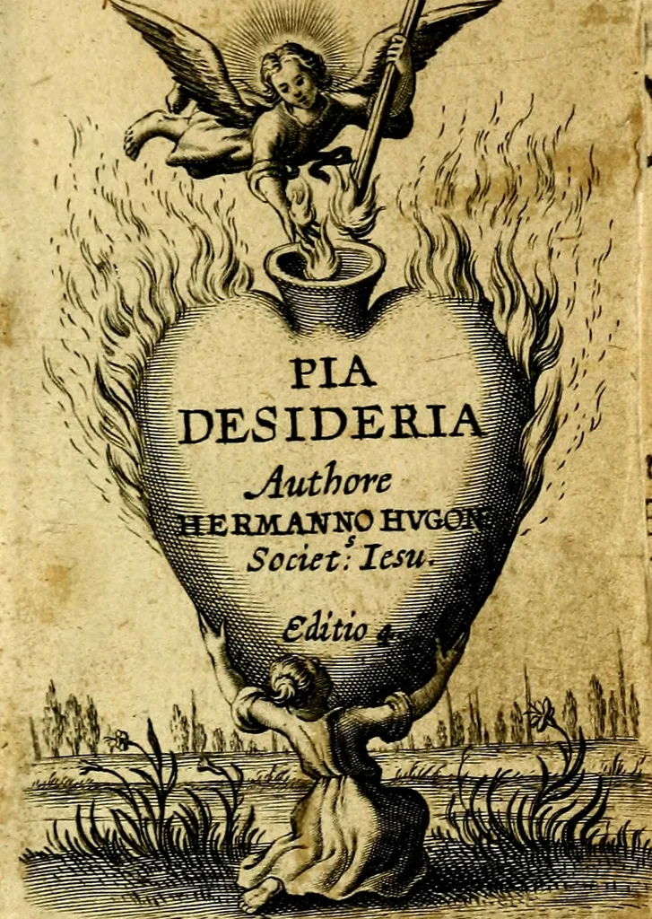 An illustration from Pia desideria authore Hermanno Hugone, 1628, leaf 2