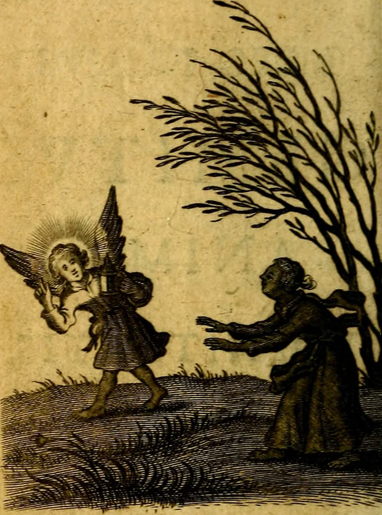 An illustration from Pia desideria authore Hermanno Hugone, 1628, leaf 27
