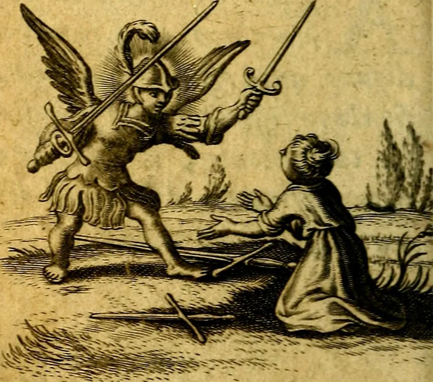 An illustration from Pia desideria authore Hermanno Hugone, 1628, leaf 45