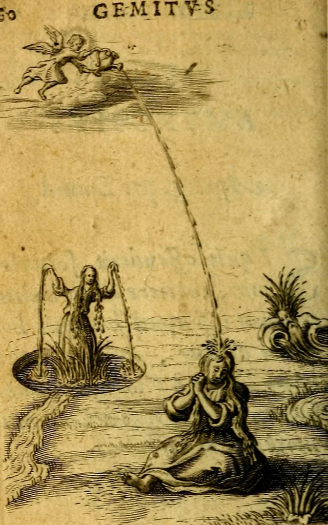 An illustration from Pia desideria authore Hermanno Hugone, 1628, leaf 53