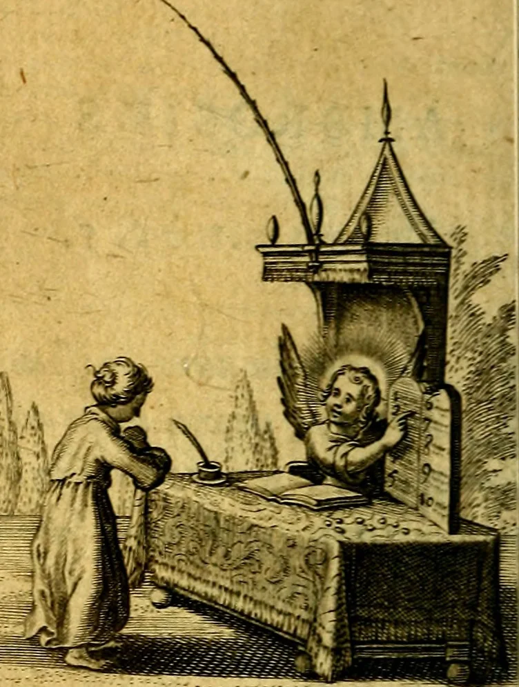 An illustration from Pia desideria authore Hermanno Hugone, 1628, leaf 61