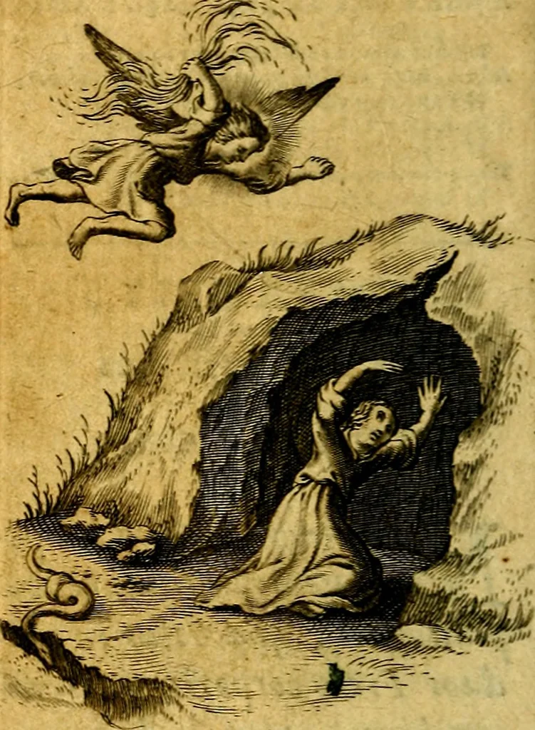 An illustration from Pia desideria authore Hermanno Hugone, 1628, leaf 69
