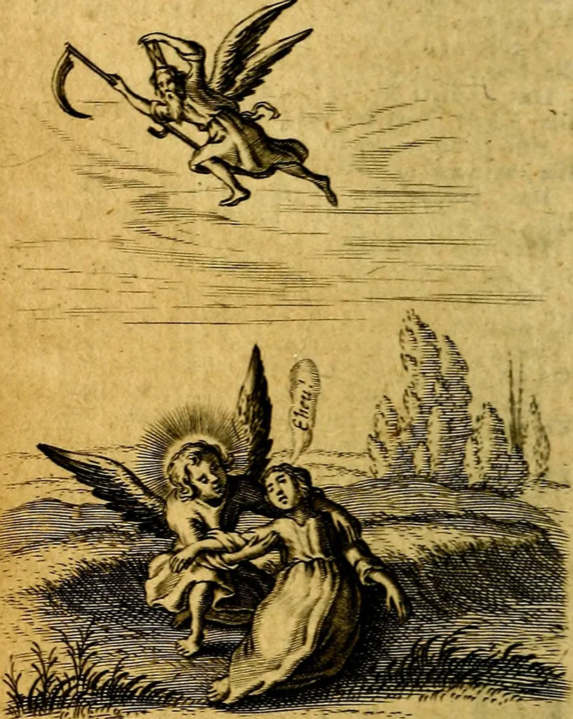 An illustration from Pia desideria authore Hermanno Hugone, 1628, leaf 81