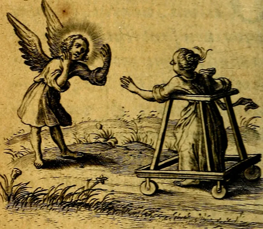 An illustration from Pia desideria authore Hermanno Hugone, 1628, leaf 95