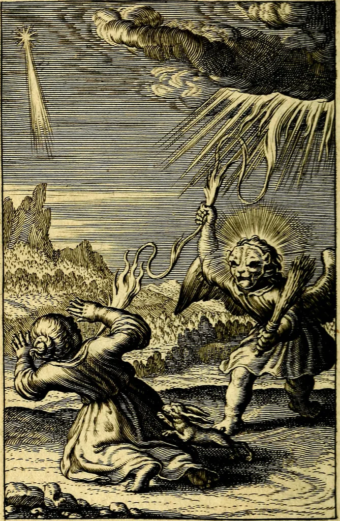 An illustration from Pia desideria : emblematis elegiis & affectibus SS. Patrvm illustrata, 1624, leaf 227