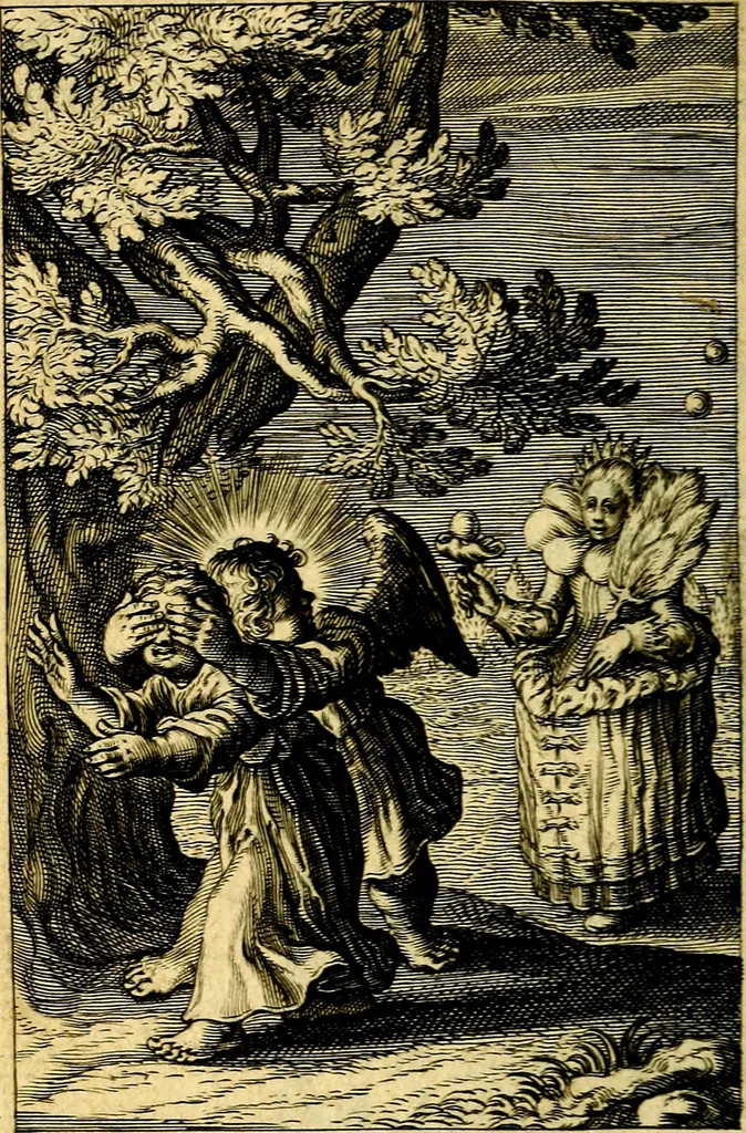 An illustration from Pia desideria : emblematis elegiis & affectibus SS. Patrvm illustrata, 1624, leaf 237