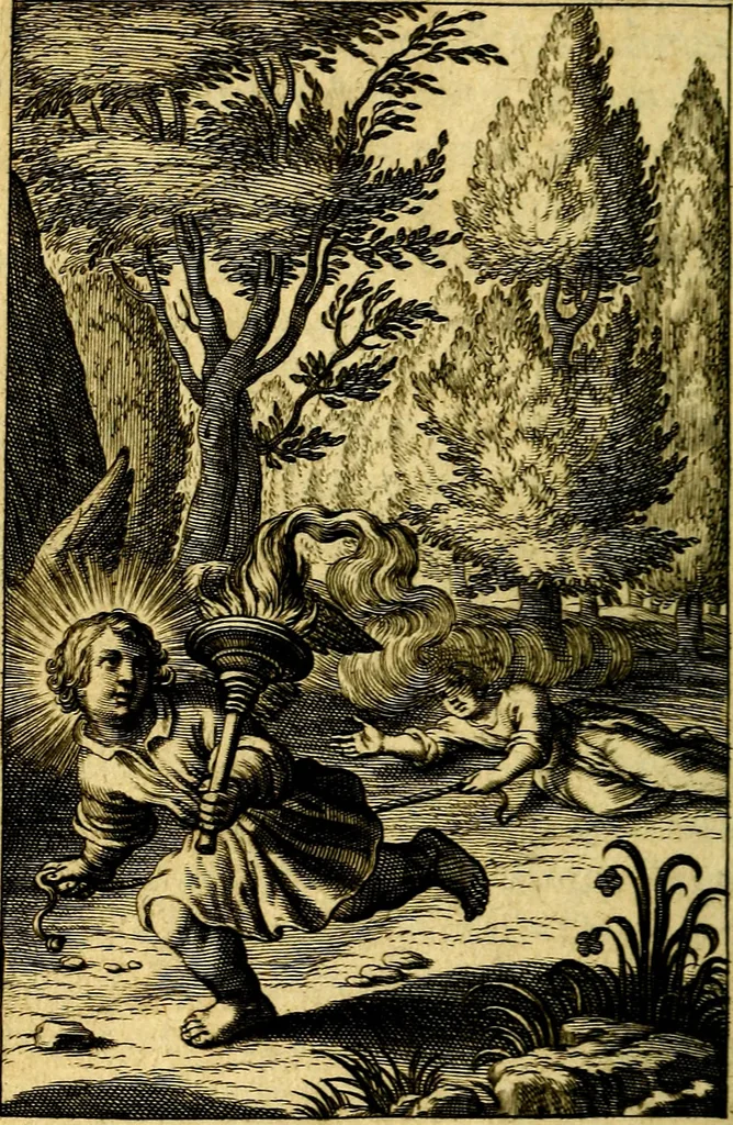 An illustration from Pia desideria : emblematis elegiis & affectibus SS. Patrvm illustrata, 1624, leaf 269