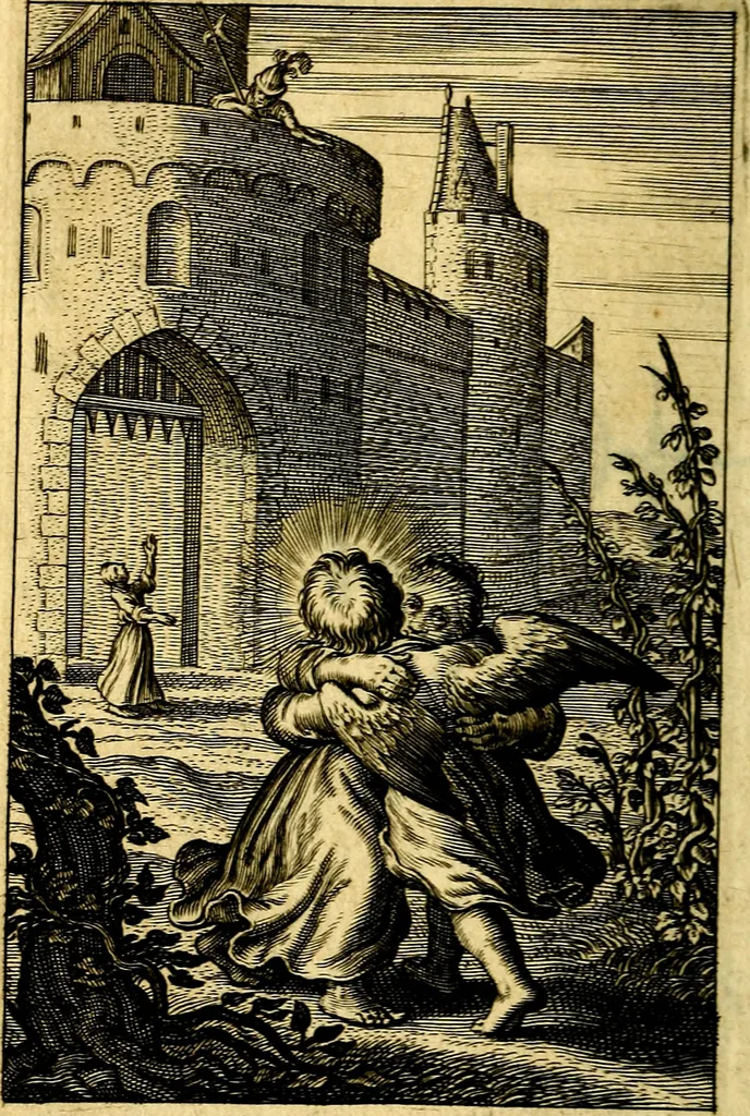 An illustration from Pia desideria : emblematis elegiis & affectibus SS. Patrvm illustrata, 1624, leaf 317