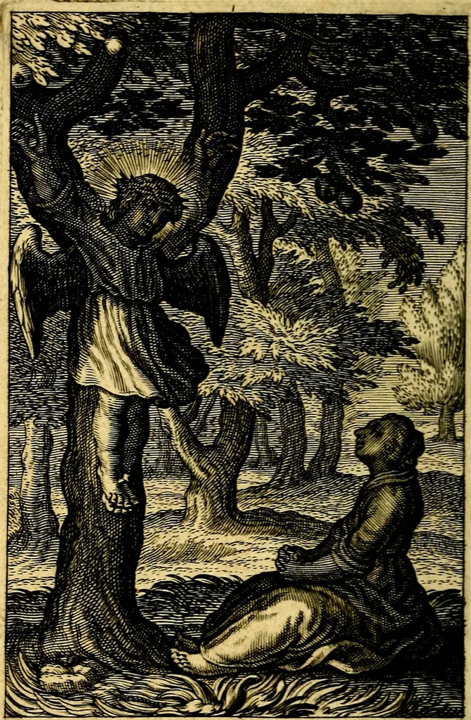 An illustration from Pia desideria : emblematis elegiis & affectibus SS. Patrvm illustrata, 1624, leaf 339