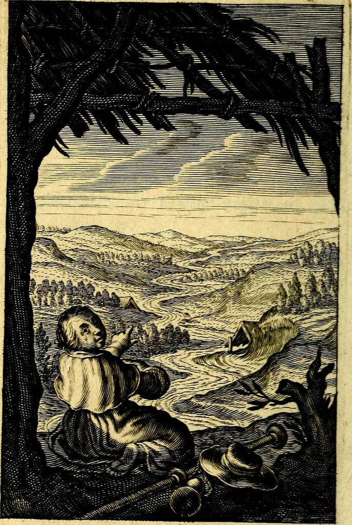 An illustration from Pia desideria : emblematis elegiis & affectibus SS. Patrvm illustrata, 1624, leaf 429