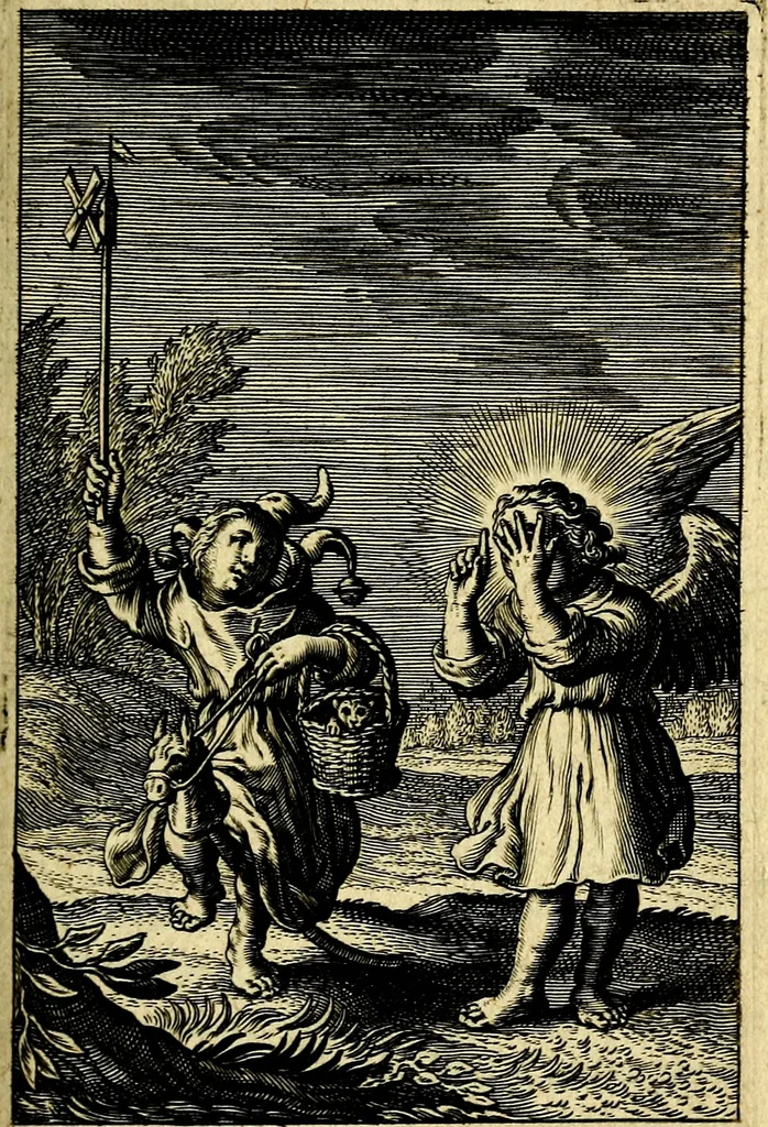An illustration from Pia desideria : emblematis elegiis & affectibus SS. Patrvm illustrata, 1624, leaf 44