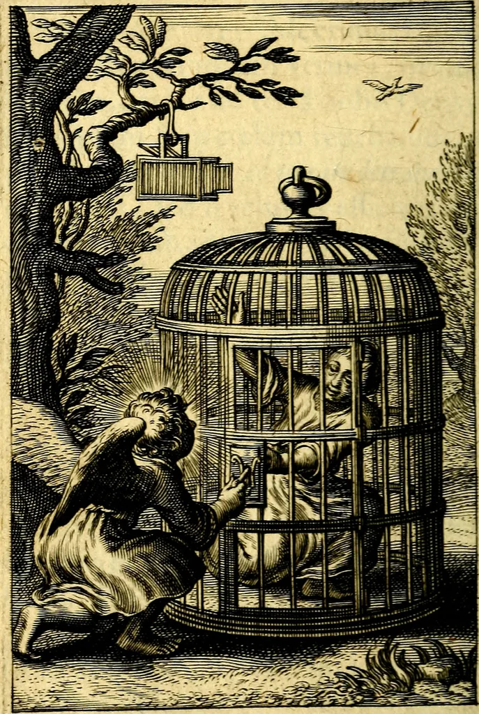 An illustration from Pia desideria : emblematis elegiis & affectibus SS. Patrvm illustrata, 1624, leaf 463