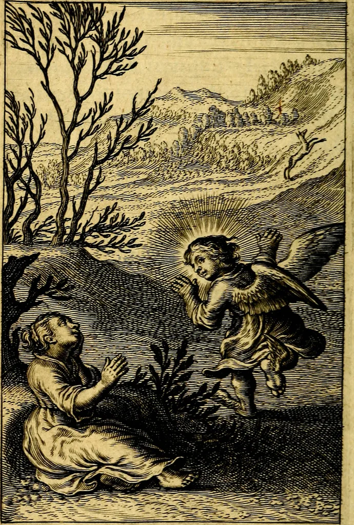 An illustration from Pia desideria : emblematis elegiis & affectibus SS. Patrvm illustrata, 1624, leaf 521
