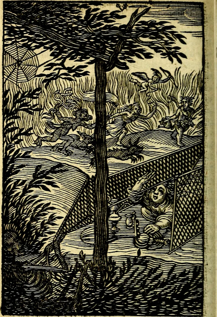 An illustration from Pia desideria; emblematis, elegiis & affectibus SS. Patrum illustrata, 1628, leaf 101