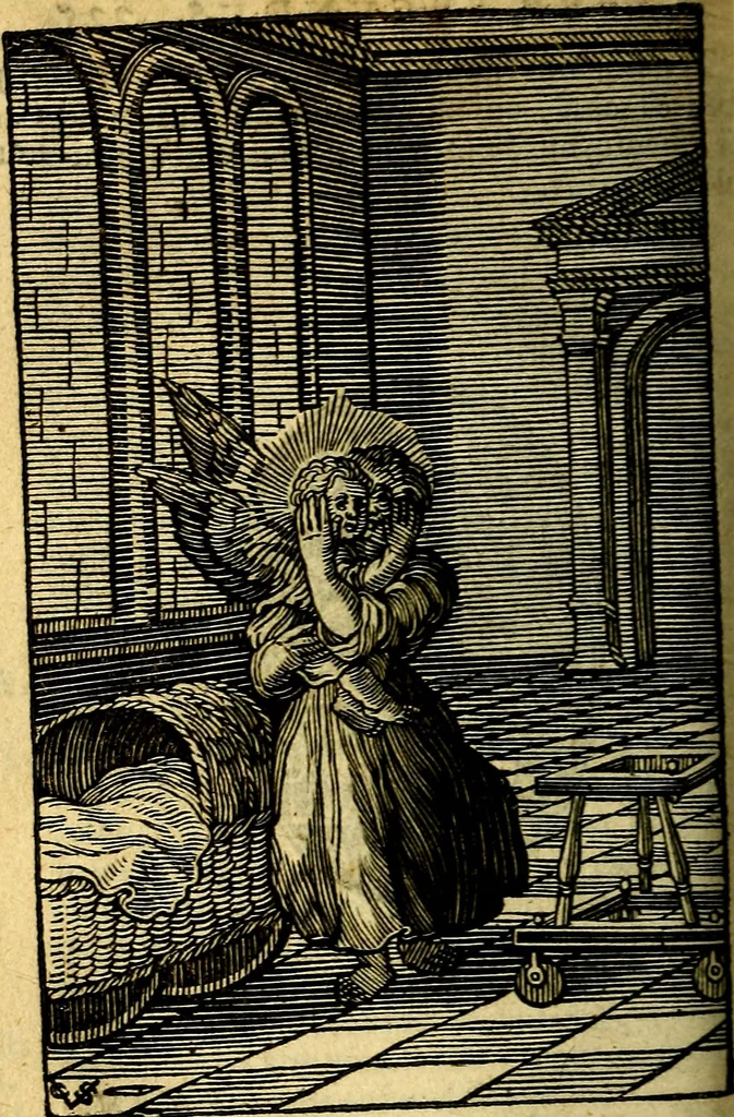 An illustration from Pia desideria; emblematis, elegiis & affectibus SS. Patrum illustrata, 1628, leaf 253