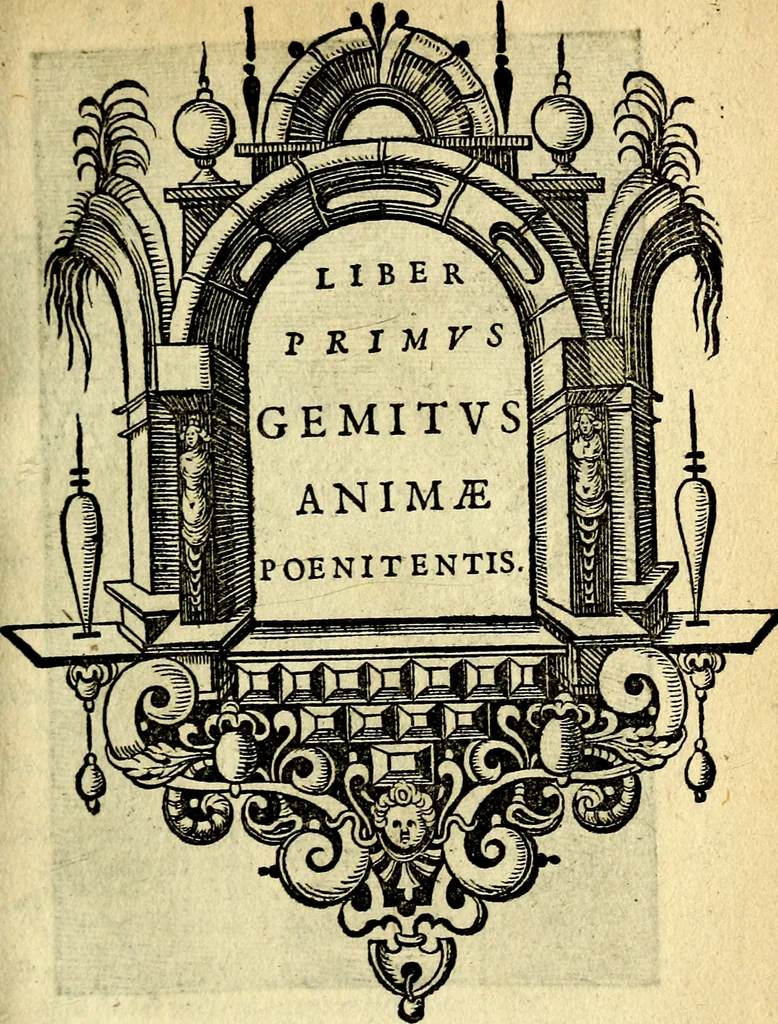 An illustration from Pia desideria; emblematis, elegiis & affectibus SS. Patrum illustrata, 1628, leaf 28