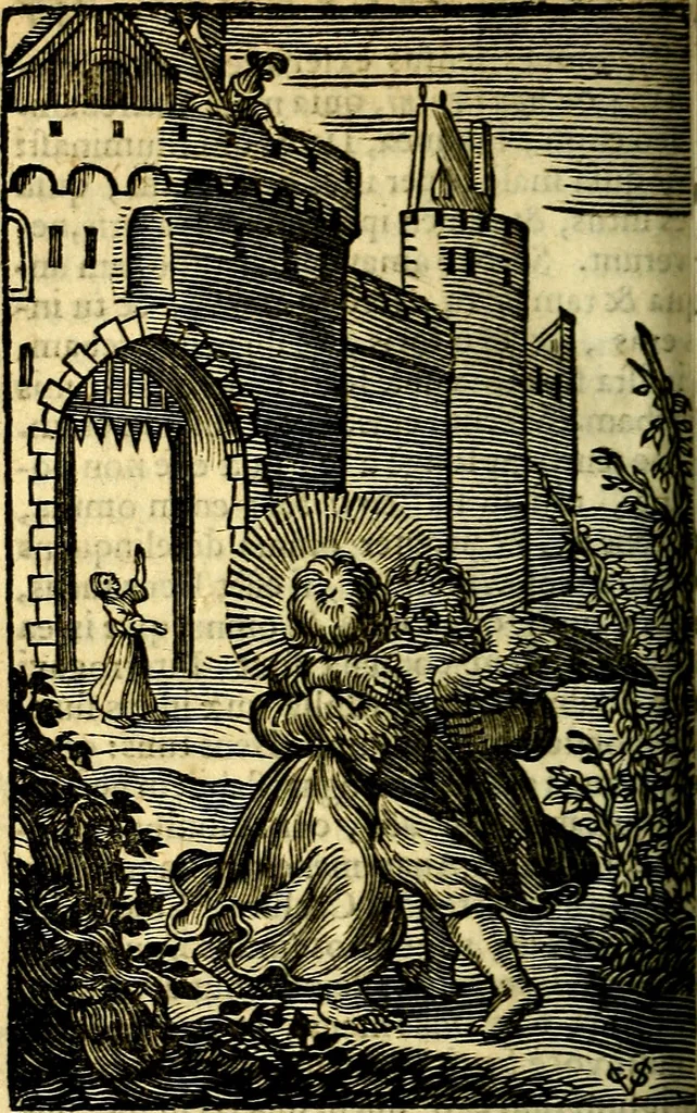 An illustration from Pia desideria; emblematis, elegiis & affectibus SS. Patrum illustrata, 1628, leaf 285