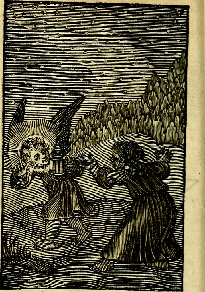An illustration from Pia desideria; emblematis, elegiis & affectibus SS. Patrum illustrata, 1628, leaf 29