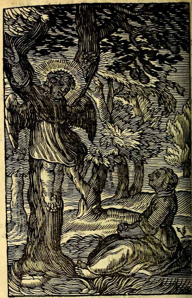 An illustration from Pia desideria; emblematis, elegiis & affectibus SS. Patrum illustrata, 1628, leaf 305