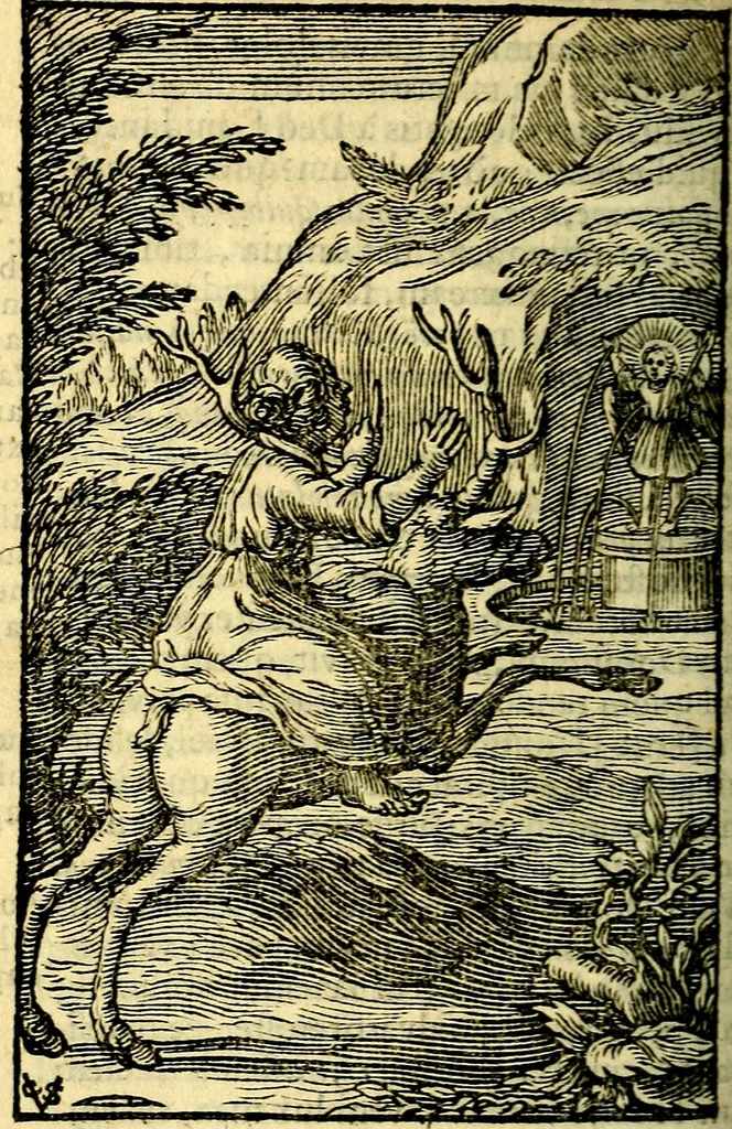An illustration from Pia desideria; emblematis, elegiis & affectibus SS. Patrum illustrata, 1628, leaf 421