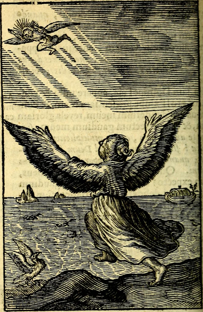 An illustration from Pia desideria; emblematis, elegiis & affectibus SS. Patrum illustrata, 1628, leaf 443