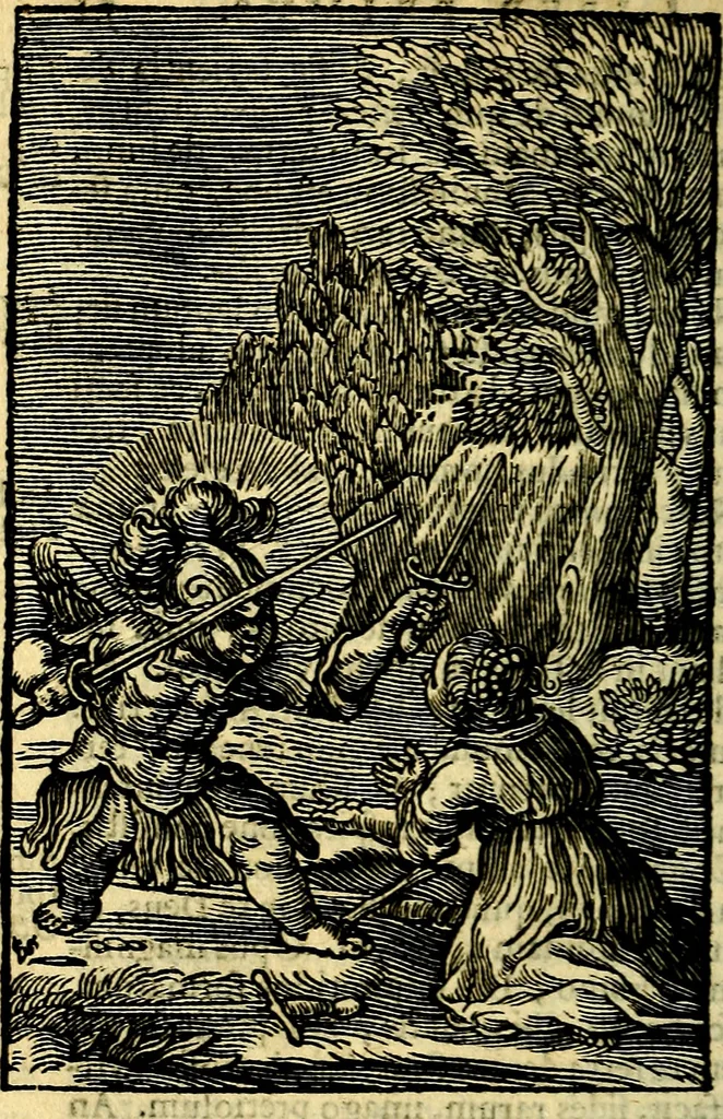 An illustration from Pia desideria; emblematis, elegiis & affectibus SS. Patrum illustrata, 1628, leaf 79