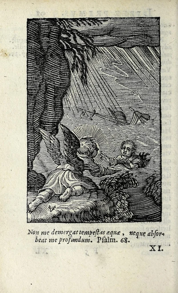 An illustration from Pia desideria : emblematis, elegiis & affectibus SS. Patrum illustrata, 1628, leaf 130