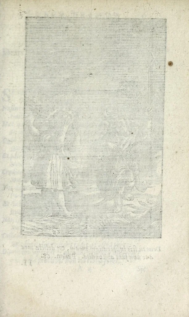 An illustration from Pia desideria : emblematis, elegiis & affectibus SS. Patrum illustrata, 1628, leaf 45