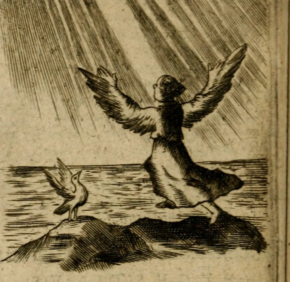 An illustration from Pia desideria, 1670, leaf 197
